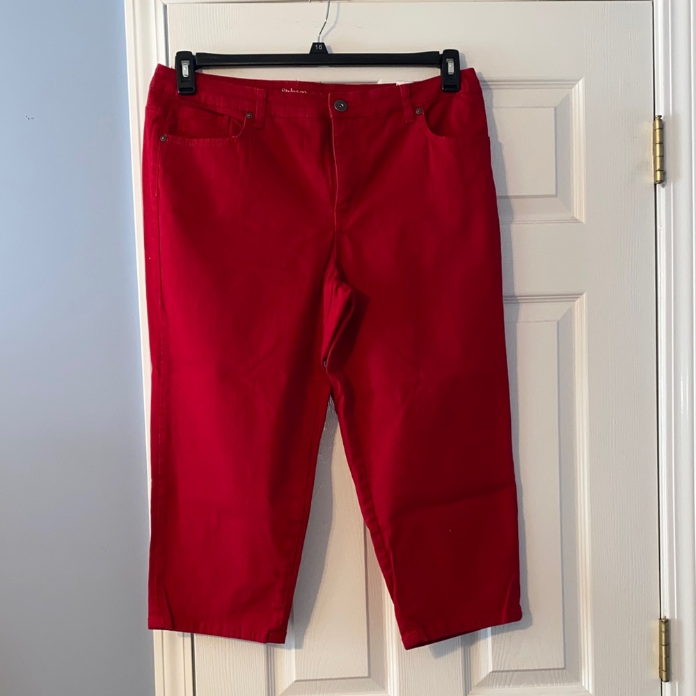 Colored Denim Capris
